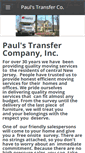 Mobile Screenshot of paulstransfer.com
